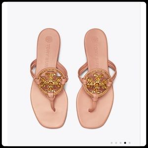 Tory Burch Jeweled Miller Sandals in Meadowsweet